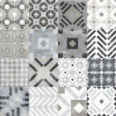 Керамогранит PLAY LABYRINTH MIX GREY (PF60003367) 20x20 от ABK Ceramiche (Италия) в Москве