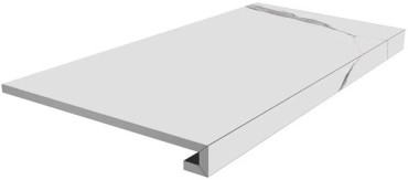 Фронтальная ступень Монте Тиберио клееная белый матовый (SG849990R\GCF) 33x80x0.9 от Kerama Marazzi (Россия) в Москве