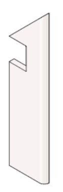 Плинтус MARVEL GREY BATTISCOPA SAG.SX (ASNN) 7.2x30 от Atlas Concorde (Италия) в Москве