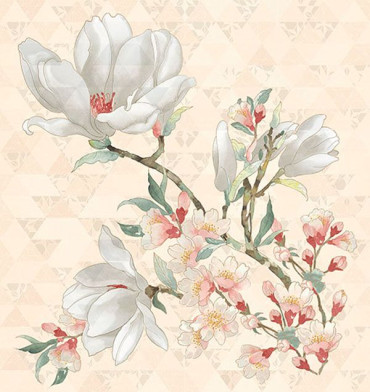 Панно PRIMAVERA MAGNOLIA CREMA 75.3x70.9 от Керлайф (Россия) в Москве
