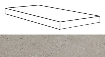 Угловая ступень REX LA ROCHE GREY GRADINO DX (742258) правая 33x120x3 от REX Ceramiche (Италия) в Москве