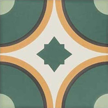 Керамогранит SYNC CIRCLE GREEN (125631) 15x15 от DNA Tiles (Испания) в Москве