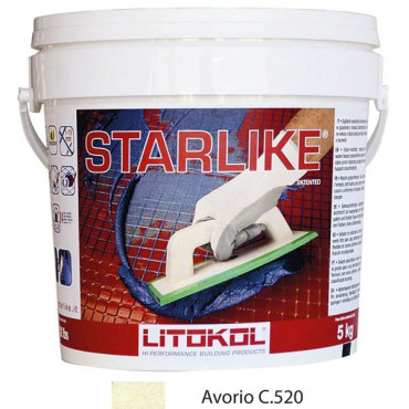 Litochrom Starlike C 520 слоновая кость (5 кг) от Litokol (Россия) в Москве
