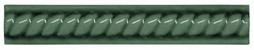 Бордюр TRENZA PB C/C VERDE OSCURO 2.5x15 от ADEX (Испания) в Москве