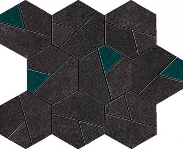 Мозаика Boost Tarmac Mosaico Hex Jade (AN7A) 25x28.5 от Atlas Concorde (Италия) в Москве