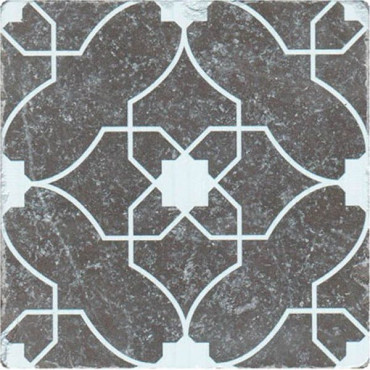 Декор BLACK MARBLE Motif №7 черный 10x10 от Stone4Home (Турция) в Москве