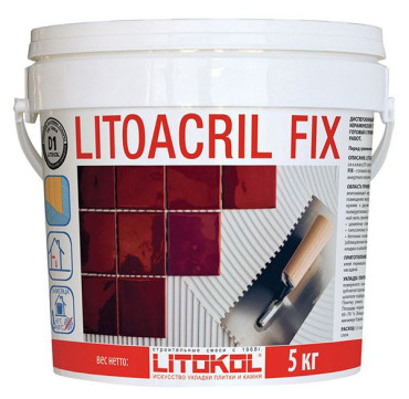 Клей Litoacril FIX белый (ведро 5кг) от Litokol (Россия) в Москве