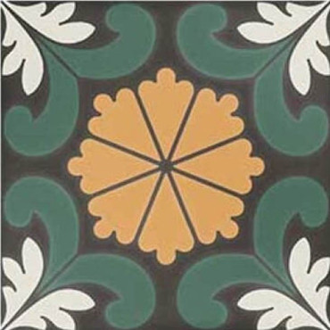 Керамогранит SYNC FLOWER GREEN (125635) 15x15 от DNA Tiles (Испания) в Москве