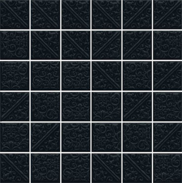 Настенная плитка Ла-Виллет 21025 черный 30.1x30.1 от Kerama Marazzi (Россия) в Москве