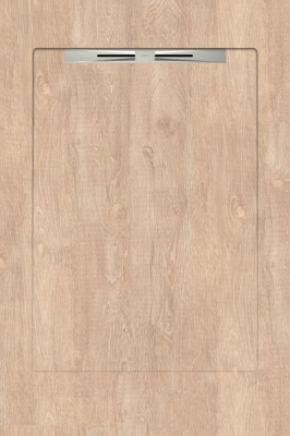 Керамический душевой поддон OAKWOOD LIGHT BROWN - SLOPE LINE 90x135 от Aquanit (Турция) в Москве