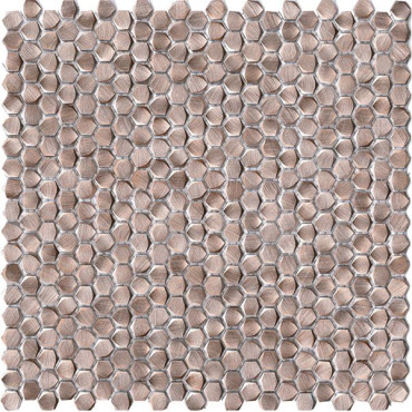 Мозаика Gravity Aluminium Hexagon Rose Gold (L244008691) 30.7x30.4x0.4 от L'Antic Colonial (Испания) в Москве
