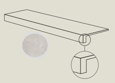 Ступень фронтальная BLEND CONC.GRAD.TOP MOON RET (PF60006948) 32x120x4.5 от ABK Ceramiche (Италия) в Москве