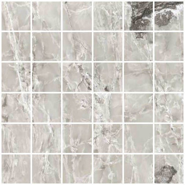 Мозаика ONYX&MORE SILVER BLEND SATIN MOS. 5X5 (767649) 30x30 от Casa Dolce Casa (Италия) в Москве