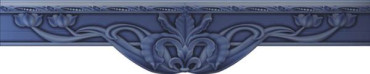 Бордюр Remate Lirios azul 5x40 от Decoramia (Испания) в Москве