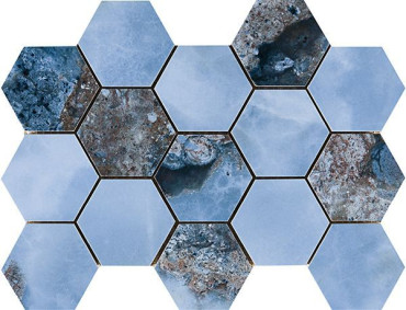 Мозаика MALLA HEX CR LUX DANAE NAVI 32.5x22.5 от Pamesa (Испания) в Москве