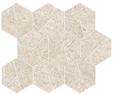Мозаика Boost Stone White Mosaico Hex (A67I) 25x28.5 от Atlas Concorde (Италия) в Москве