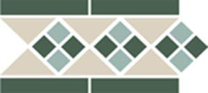 Бордюр Border LISBON with 1 strip (Tr.16, Dots 13+18, Strips 18) 28x15 от TopCer (Португалия) в Москве