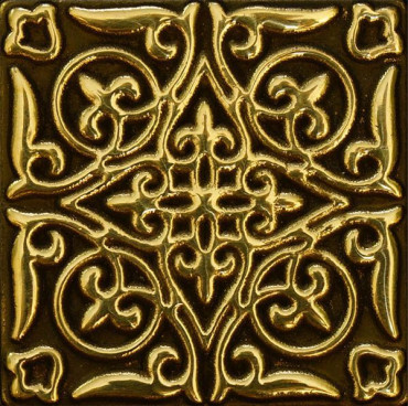 Декор BRONZO-25 вставка ARABESQUE латунная 5x5 от BronzoDecor (Россия) в Москве