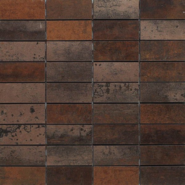 Мозаика Микс керамогранит Corten A (2.5x7) 30x30 от TAU Ceramica (Испания) в Москве